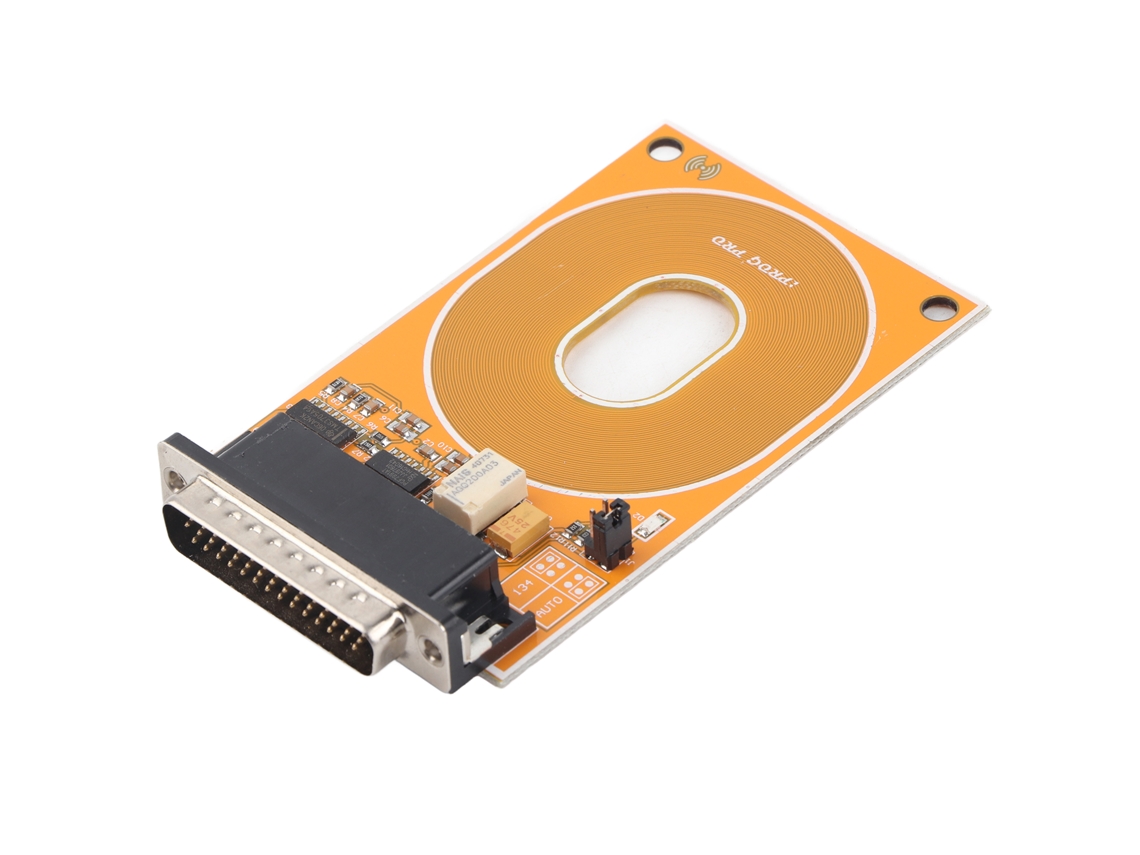 Transmissor De Metal Com Adaptador Rfid Amarelo Com Proteção De Leitura E Gravação Para Programadores Iprog Slowmoose