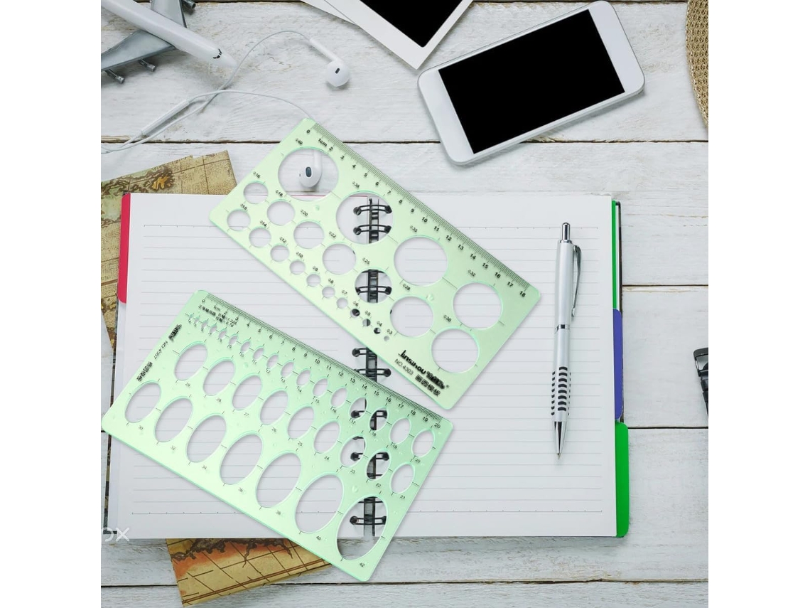 Conjunto de 2 modelos geométricos com transparência parcial para desenho e medição matemática, ideais para uso não prático.