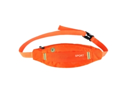 Conjunto de 3 Pochetes Esportivas AQUAFORGE nylon antifurto com bolsos porta celular vermelho