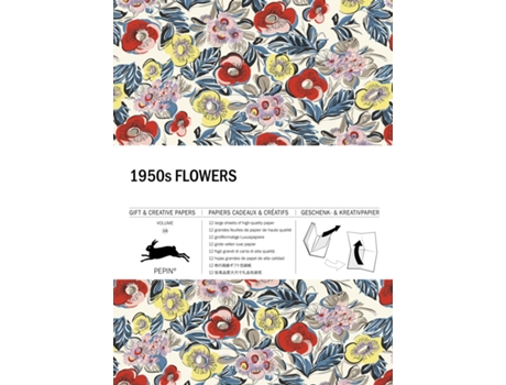 Livro 1950s Flowers Gift Creative Paper Book Vol 108 de Pepin Van Roojen (Inglês)