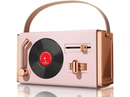 Caixa de som Bluetooth portátil pequena, caixa de som sem fio fofa, adequada para mesa, sala de estar e mesa, rosa Yizhood