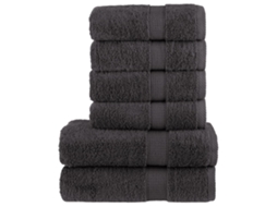 Towel Set, Towel Sets Vidaxl Antracite Algodão (n/a)