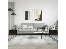 Vidaxl Mesas De Centro 2 Pcs 50x46x35 Cm Derivados De Madeira Preto