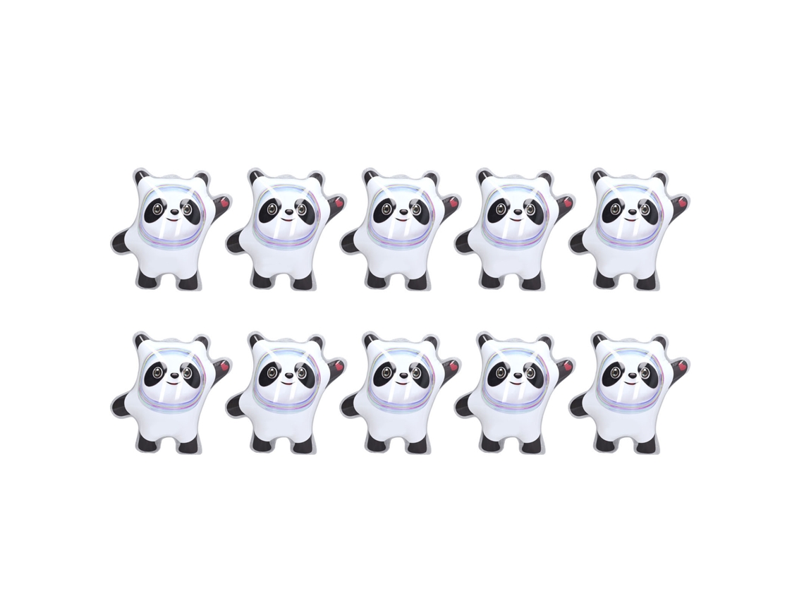 Primerox 10pcs Mascote Pandas Infláveis Olímpicos de Inverno 2022 Presente Perfeito para Crianças