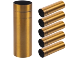 6 Mangas De Soquete De Vela De Metal 25x80 (mm)