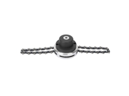 Cabeçote de Rolo YURU com Correntes para Cortador de Grama, Acessório Jardim, 15x12x7cm, 465g