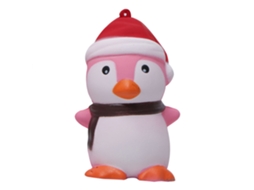 Mali brinquedo de Natal Pinguim com Chapéu Vermelho para Aliviar Estresse Presente para Crianças e Adultos