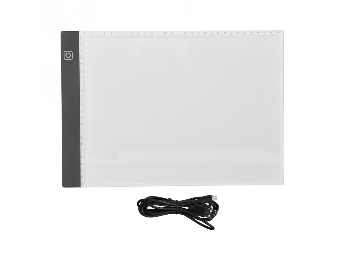 Placa de cópia A4 LED com controle táctil 3 níveis de brilho e escala USB 5V 300-350lm | S/MARCA