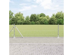 Vidaxl Cerca Hexagonal Com Base De Concreto 25 X 0,5 M Aço Galvanizado