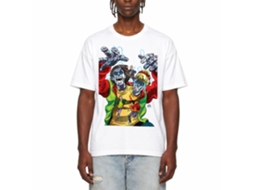 Rockinstone Bill And Ted Robot Dudes White Adult T-shirt Size:l
