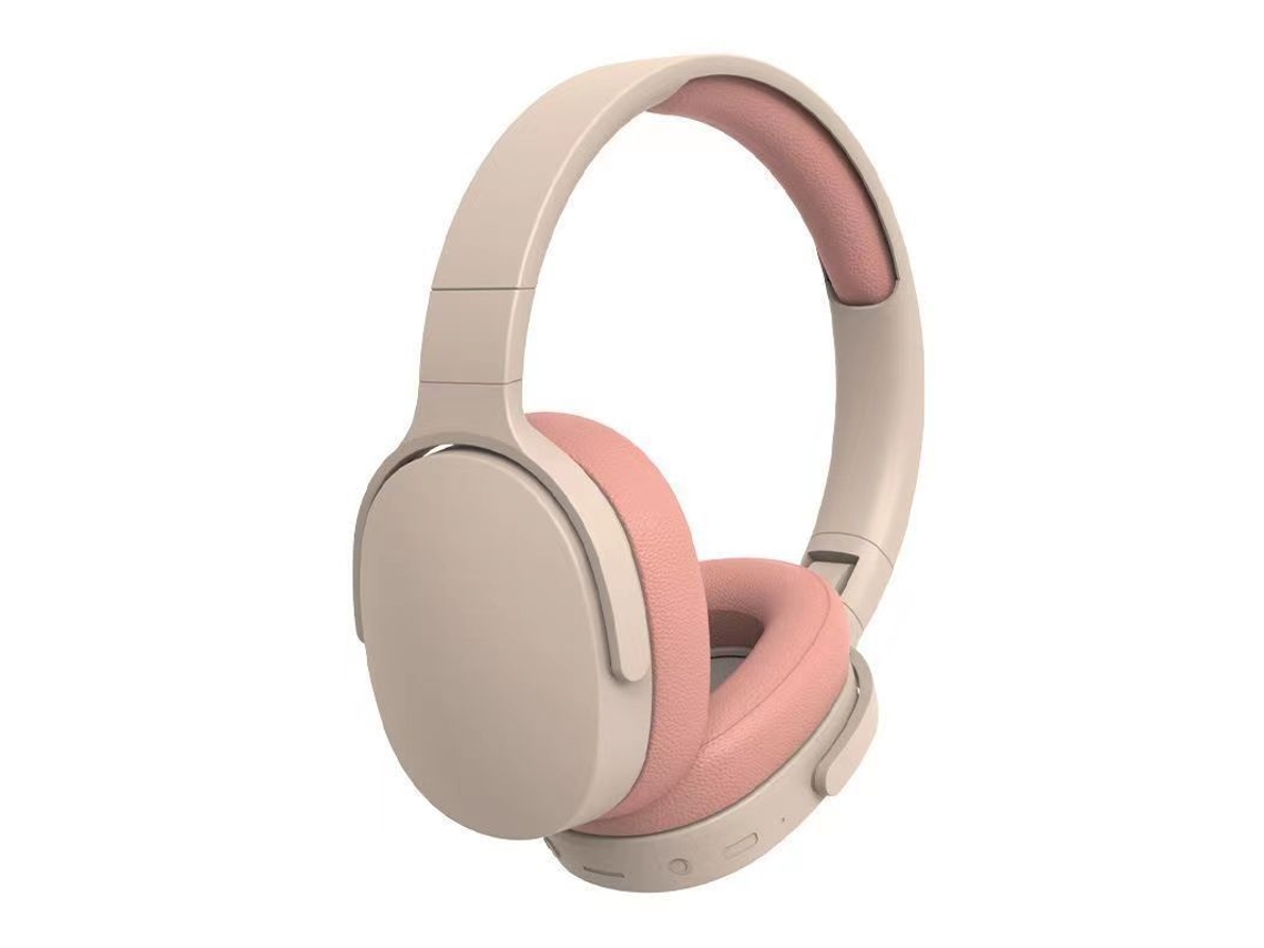 Bateria De Longa Duração, Som De Alta Qualidade, Fones De Ouvido Bluetooth Com Cancelamento De Ruído Rosa Laranja Ushion