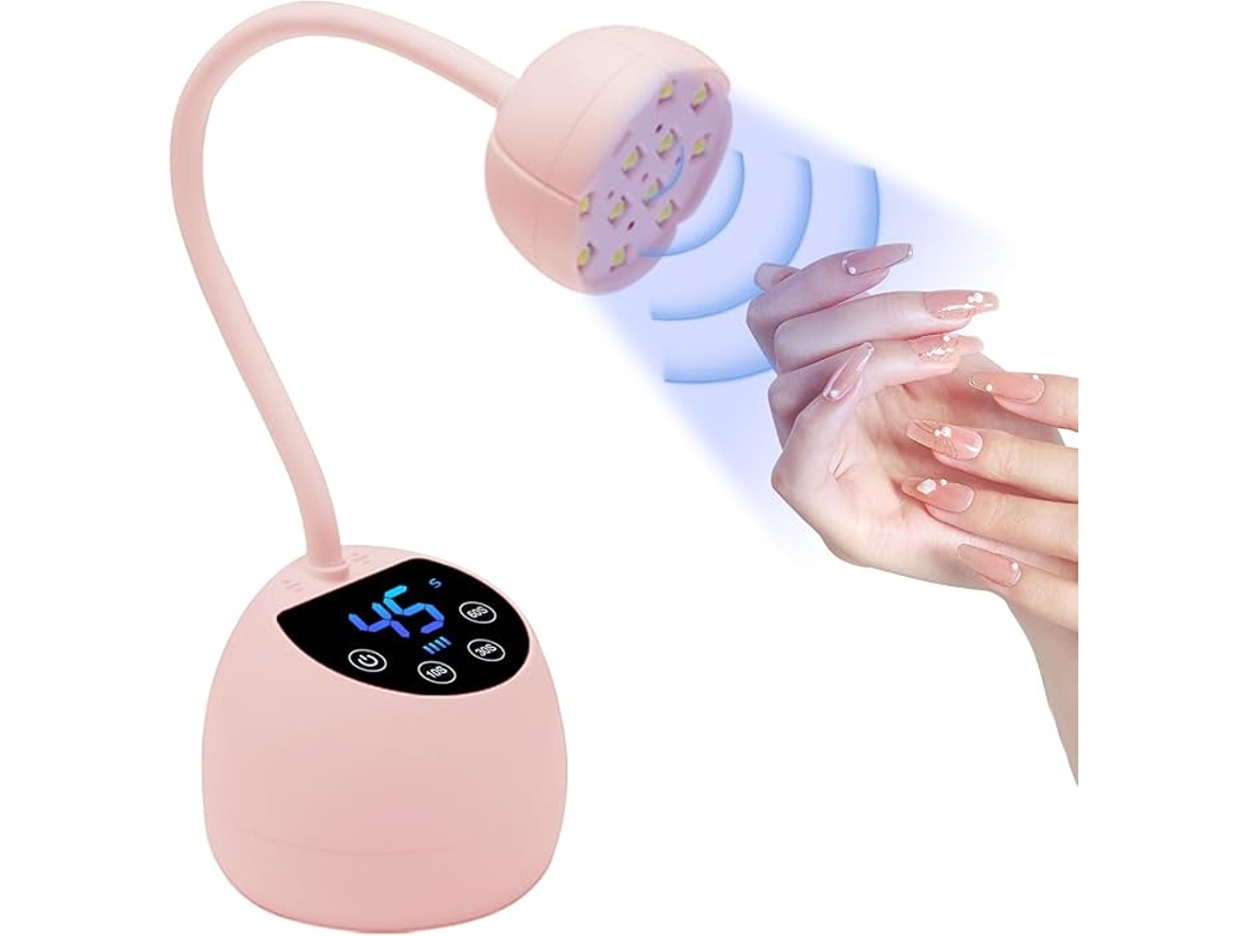 Minilâmpada Portátil para Unhas de 36 W com Sensor Automático e 4 Modos, Cor Rosa. ZYBLSSBB