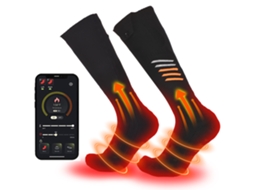 Calcetines Térmicos Eléctricos Recargáveis 2x5000mAh com App, 3 Temperaturas S/MARCA