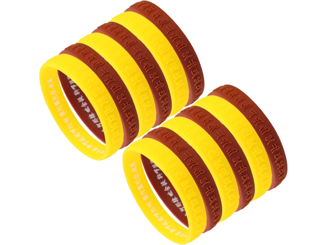 Conjunto de 16 Pulseiras Esportivas de Silicone À Prova D'água e Reutilizáveis com Estampa CHABERLU