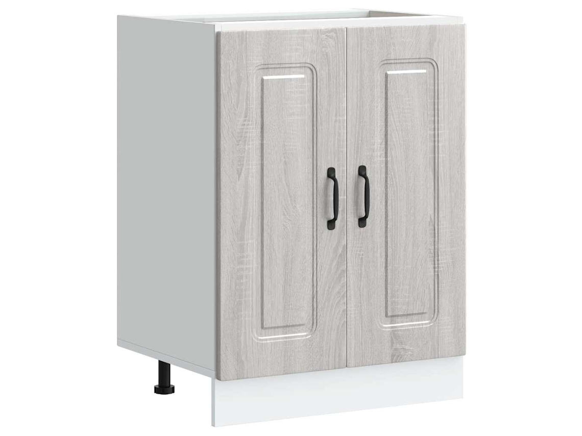 Armário Baixo Lavatório Kalmar Sonoma Cinzento MAISON EXCLUSIVE (60x46x81,5 cm)
