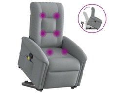 Stand Up Massage Recliner Chair, Stand Up Massage Recliner Chairs Vidaxl Cinzeto Tecido