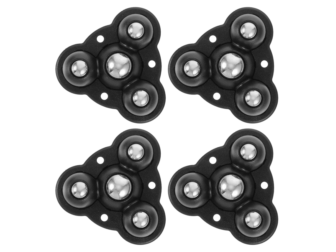 Conjunto De 4 Rodízios Adesivos Para Móveis Compactos, Feitos De Abs