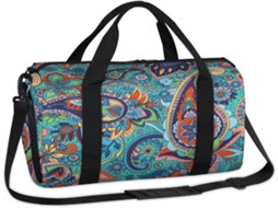 Bolsa Paisley Floral 45x21x23cm Tecido Poliést. S/MARCA