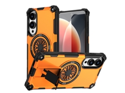Capa Para Celular Samsung Com Suporte Magnético, Giroscópio De Descompressão E Proteção Contra Quedas.laranja, Samsung A16