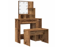 Dressing Table Set, Dressing Table Sets Vidaxl Marrom Madeira Processada (86.5 X 35 X 136 Cm)