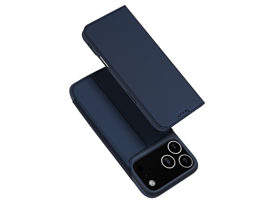 Capa Dux Ducis Iphone 17 Pro Pele Pro Azul