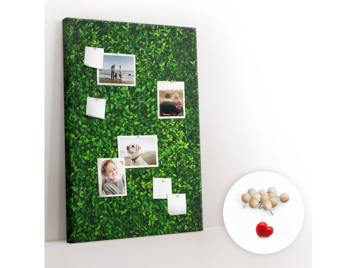 Painel De Cortiça Para Parede Cerca De Folhas De Plantas Para O Escritório Espelharte (80x120 Cm)