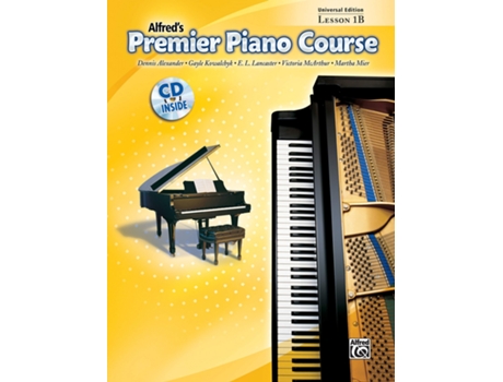 Livro AlfredS Premier Piano Course Lesson Book 1B de VVAA (Inglês)