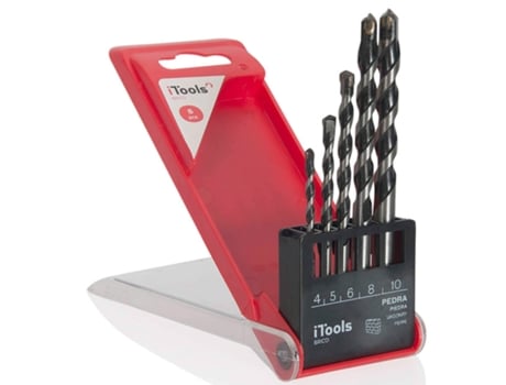 Conjunto 5 Brocas Pedra (4,5,6,8 e 10mm) REDXARK emb. 5 un