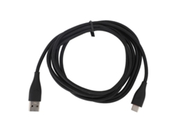 Cable de Repuesto para Auriculares Mmx150, 2 M, Ofc, Usb Tipo C, Antienredos, Audio Negro.