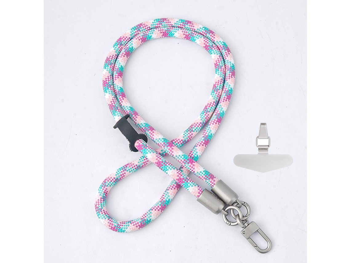 Lurelia Cordão Para Telemóvel Ajustável Transversal Para Pescoço 120 Cm Poliéster Anti-perda