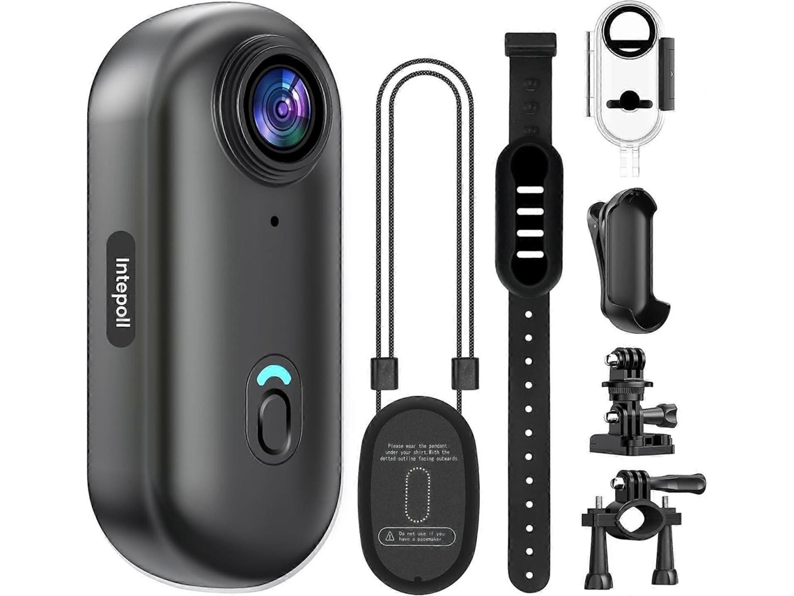 4k Mini Câmera de Ação 128gb Polegar Pov Câmera Corporal Gravador de Vídeo Vestível com ELECTVAULT1