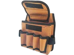 Bolsa organizadora de ferramentas para cintura em tecido Oxford 1200D resistente, com vários bolsos e cinto ajustável.