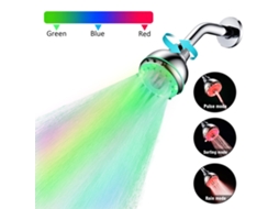 Chuveiro De Mão Com Luz Led Que Muda De Cor Em 7 Cores, Para Banho E Casa, Banheiro E Água, Brilhante SUNNY SPACES