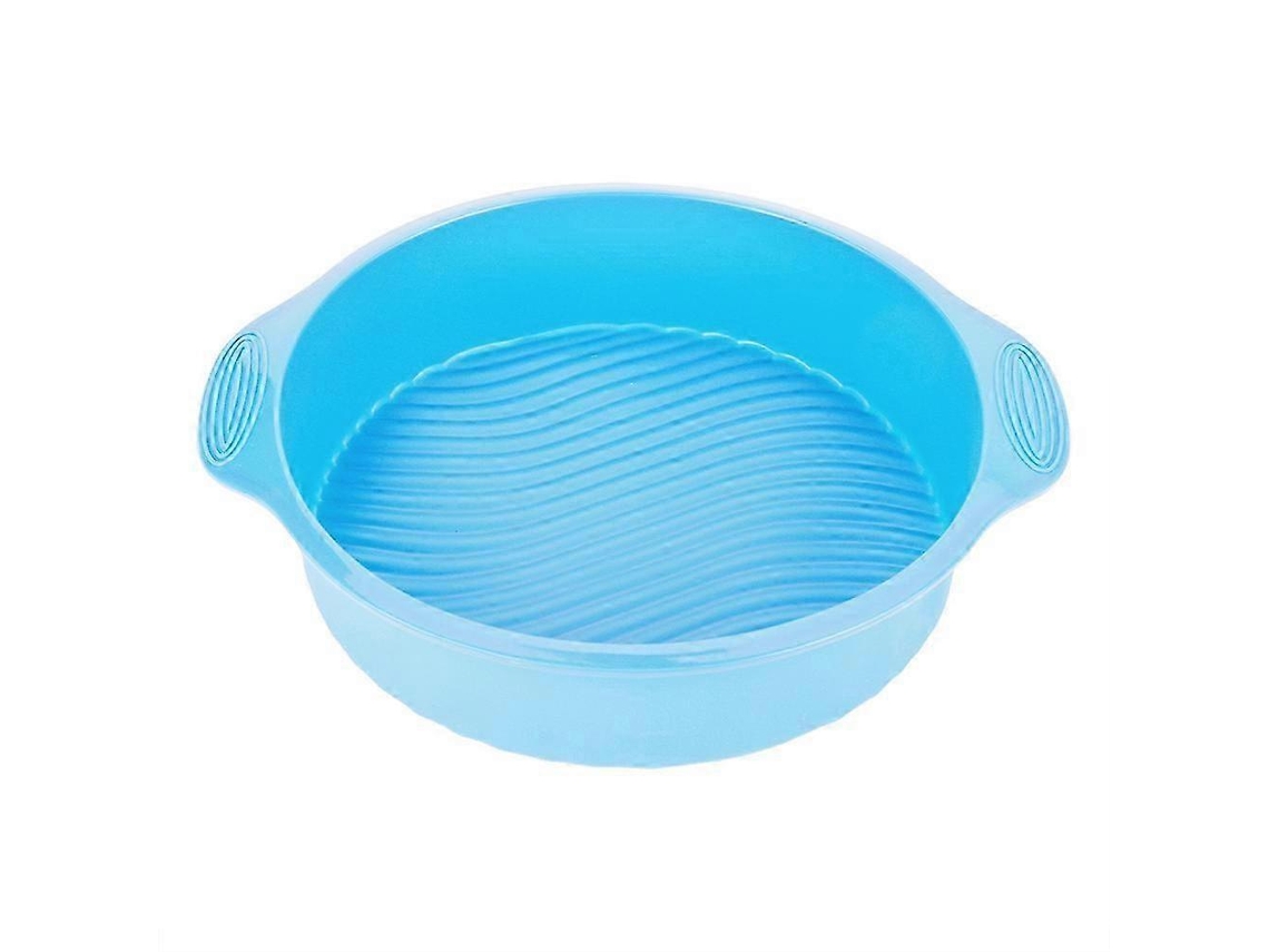 25-26 9 Polegadas Forma De Silicone Para Bolo Redonda Diversas Formas De Assar Para Forno Azul