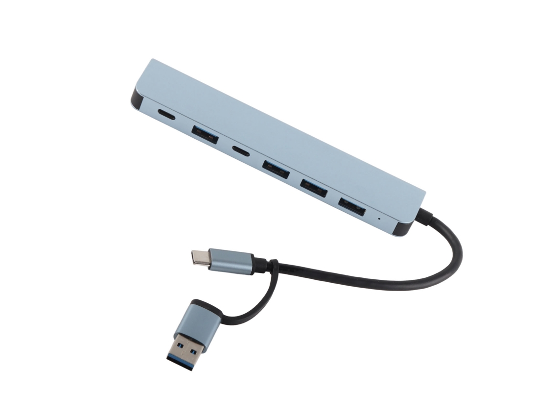 Dock Station 7 Em 1 (transferência De Alta Velocidade, Conexão Multi-dispositivo) Hub Usb Para Laptops, Telefones E Tablets Com Type-c