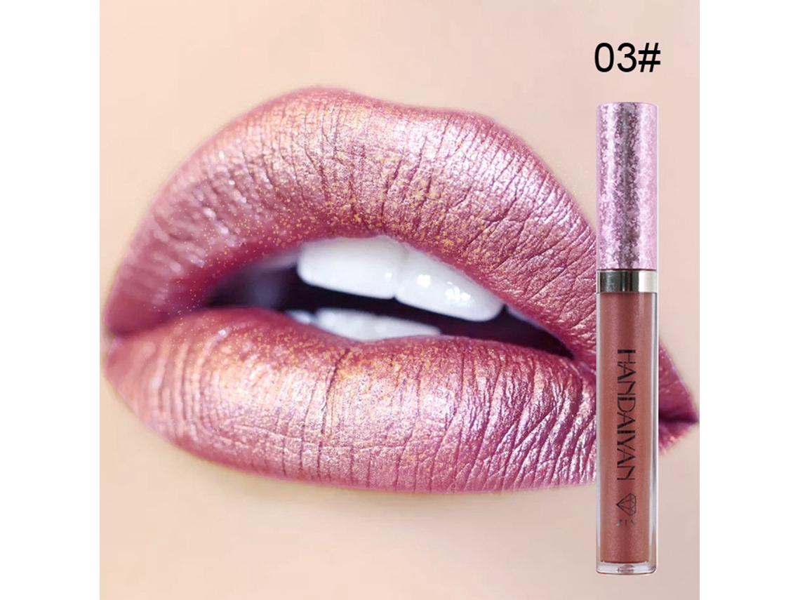 Brillo Labial Shiny Lipgloss Largo Duración Impermeable Lápiz Labial Líquido Maquillaje Cosmético 3