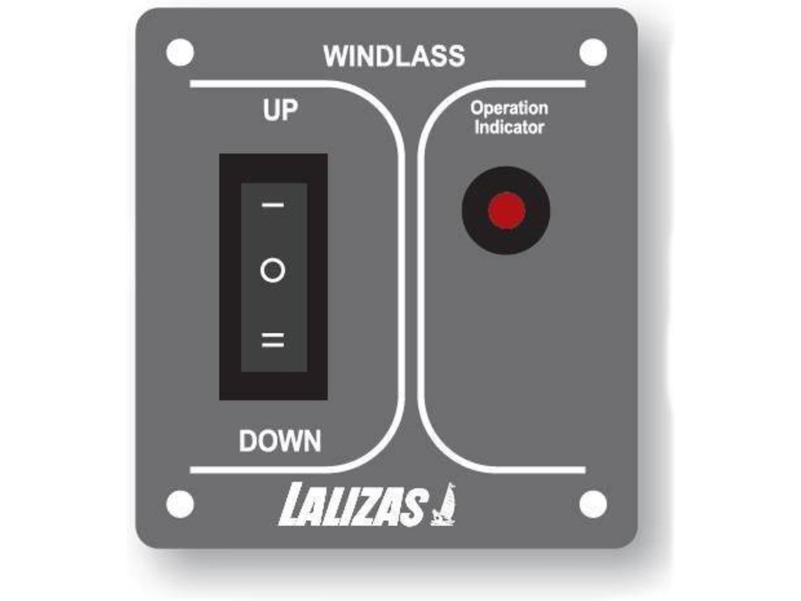 Interruptor LALIZAS Windlass Mon Off Mon Cinzento