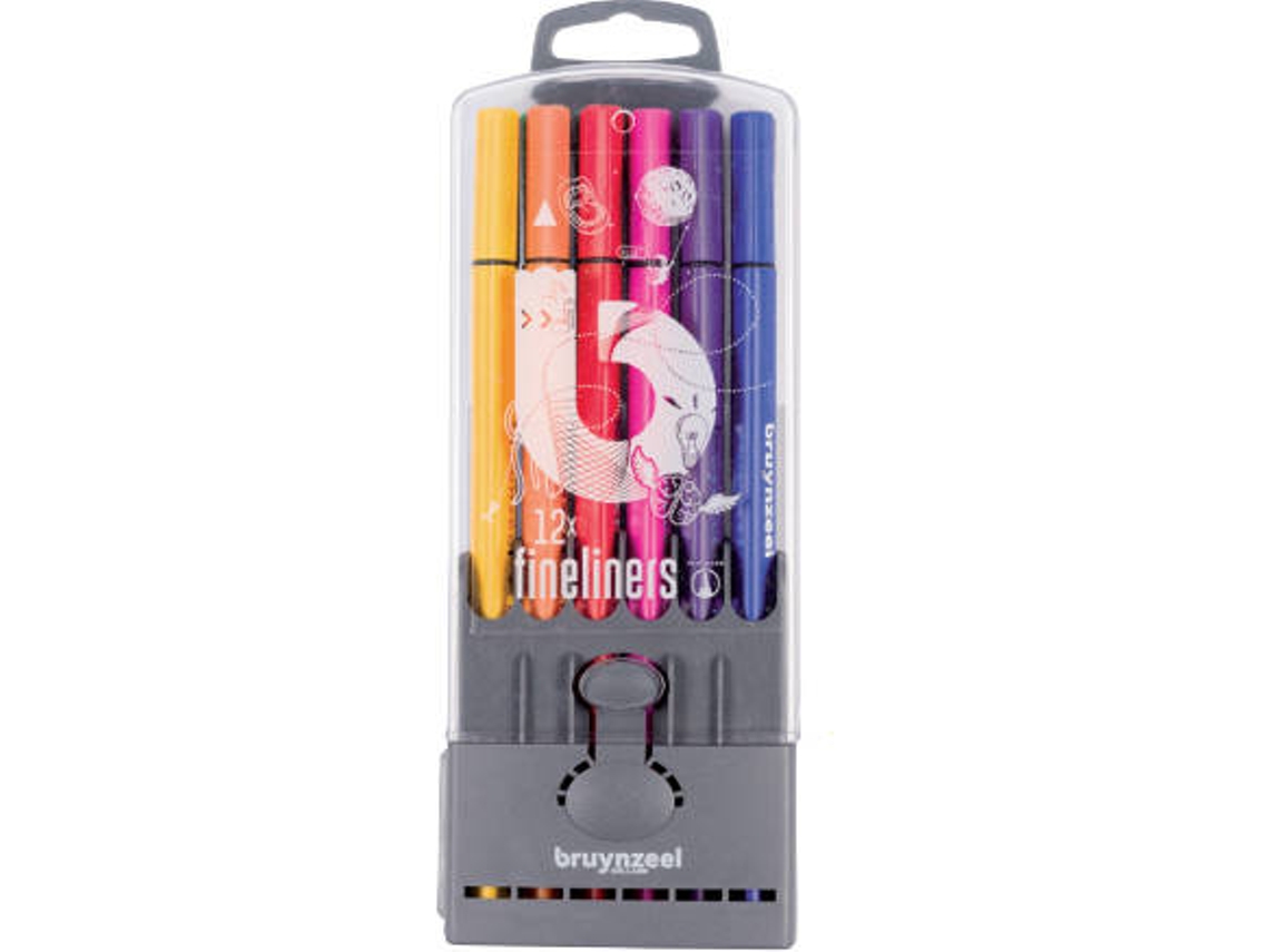 Caneta Fineliner BRUYNZEEL SAKURA 60241012 Multicor