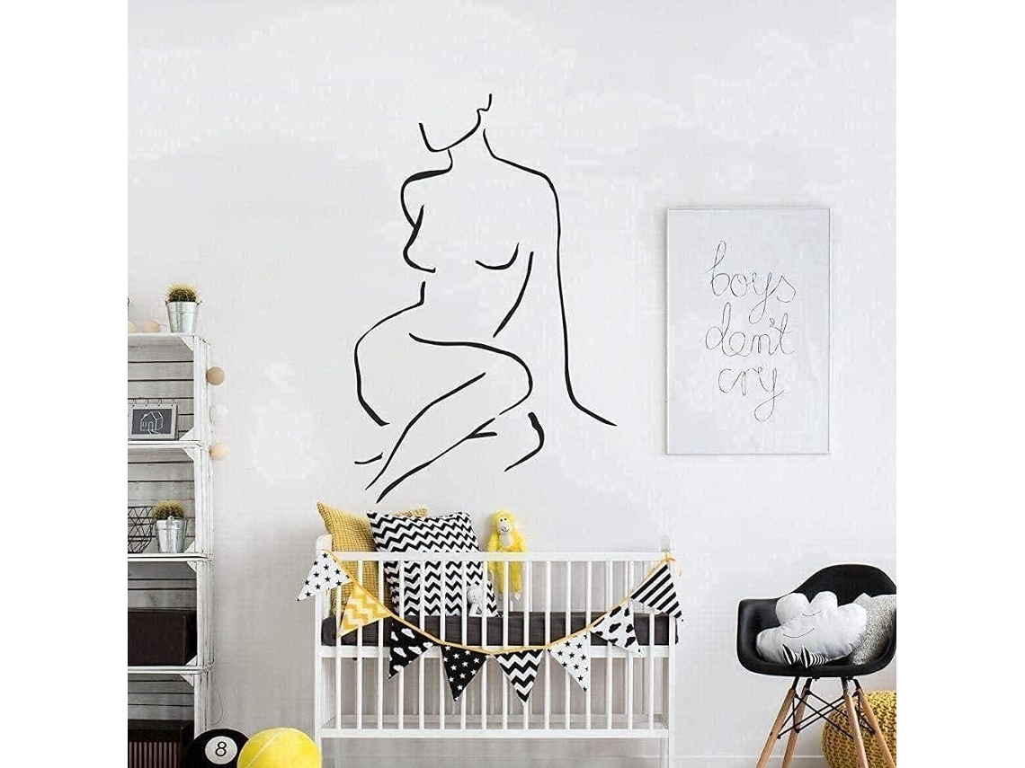 Adesivos de parede em vinil, decoração de parede para quarto principal ou quarto infantil, lindamente decorados, 28x42cm