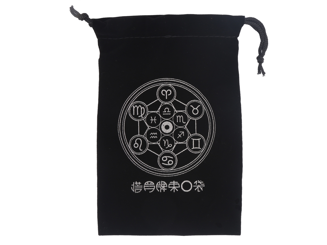 Mali bolsa de Tarot 18x12cm com Cordão de Puxar para Cartas, Joias e Moedas em Tecido