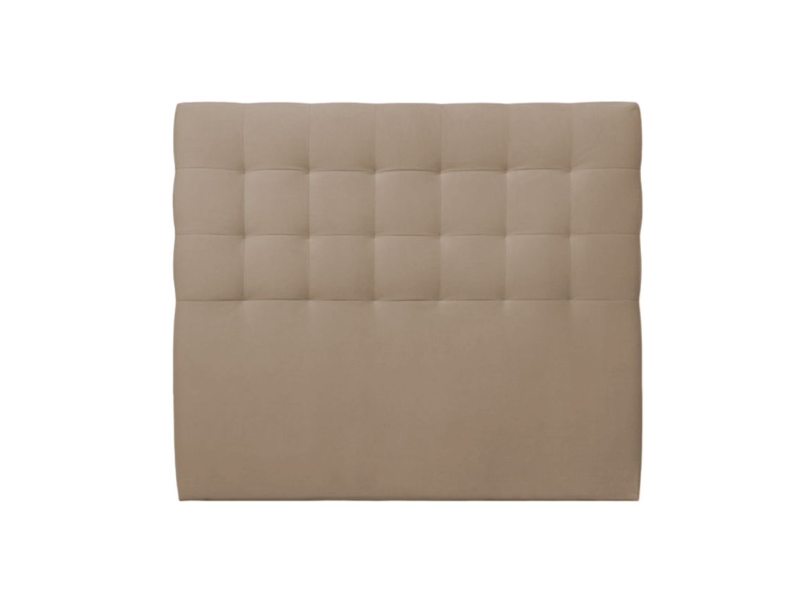 Cabeceira De Cama Quadrados Milano  Taupe  120 X 190 Cm Altura 120 Cm Indream