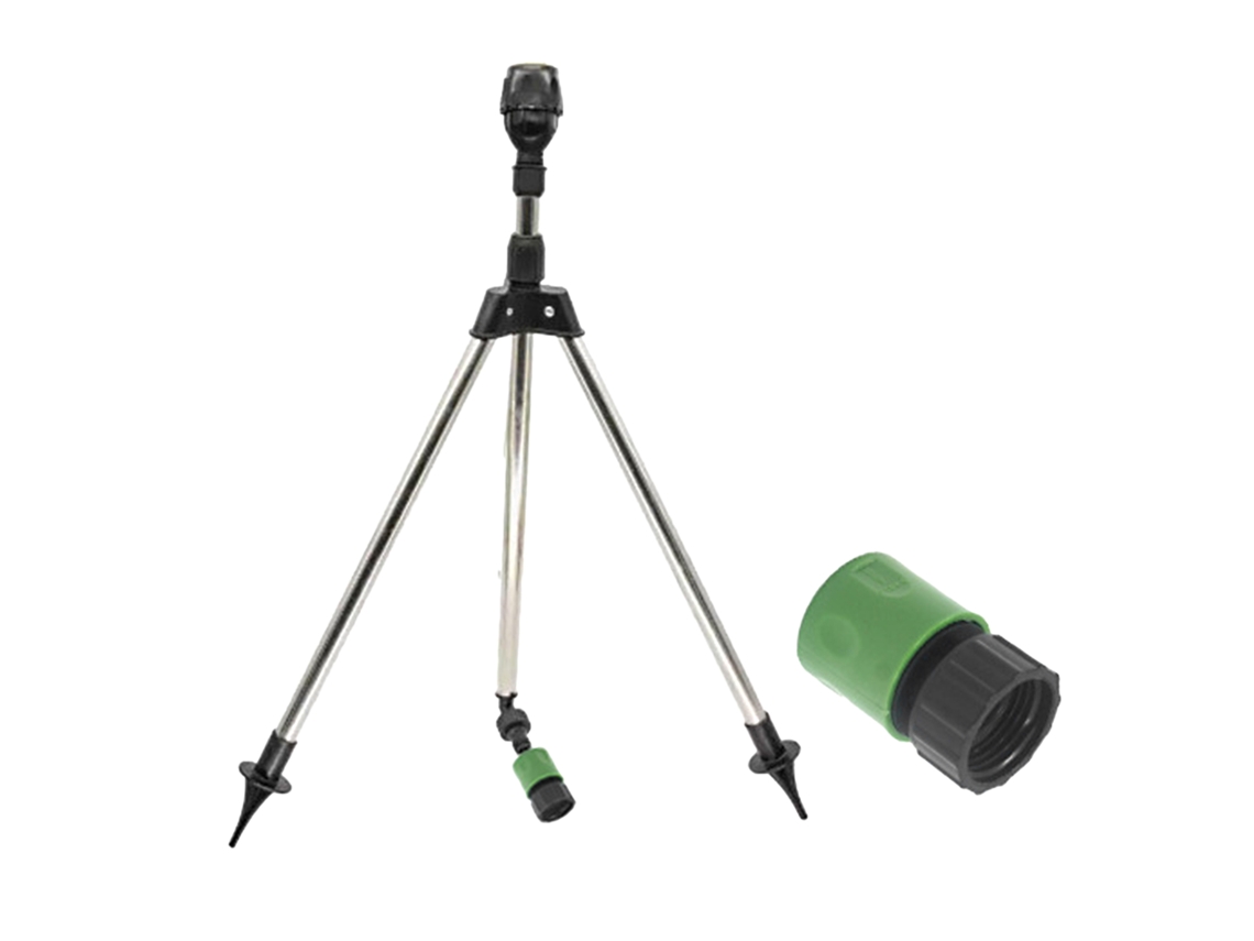 Riego Tripode Rotativo 360° Extensible Para Jardim, Riego Automático Com Cobertura Ampla E Ajustável