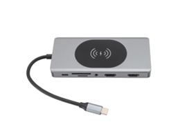 Aetheria hub Usb C 14 em 1 Adaptador Multiport com Interface Multimídia Hd 4k, Pd 100w e Ethernet Gigabit