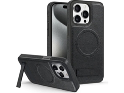Capa Magsafe para iPhone 12 pro max VEANXIN Pele Preto