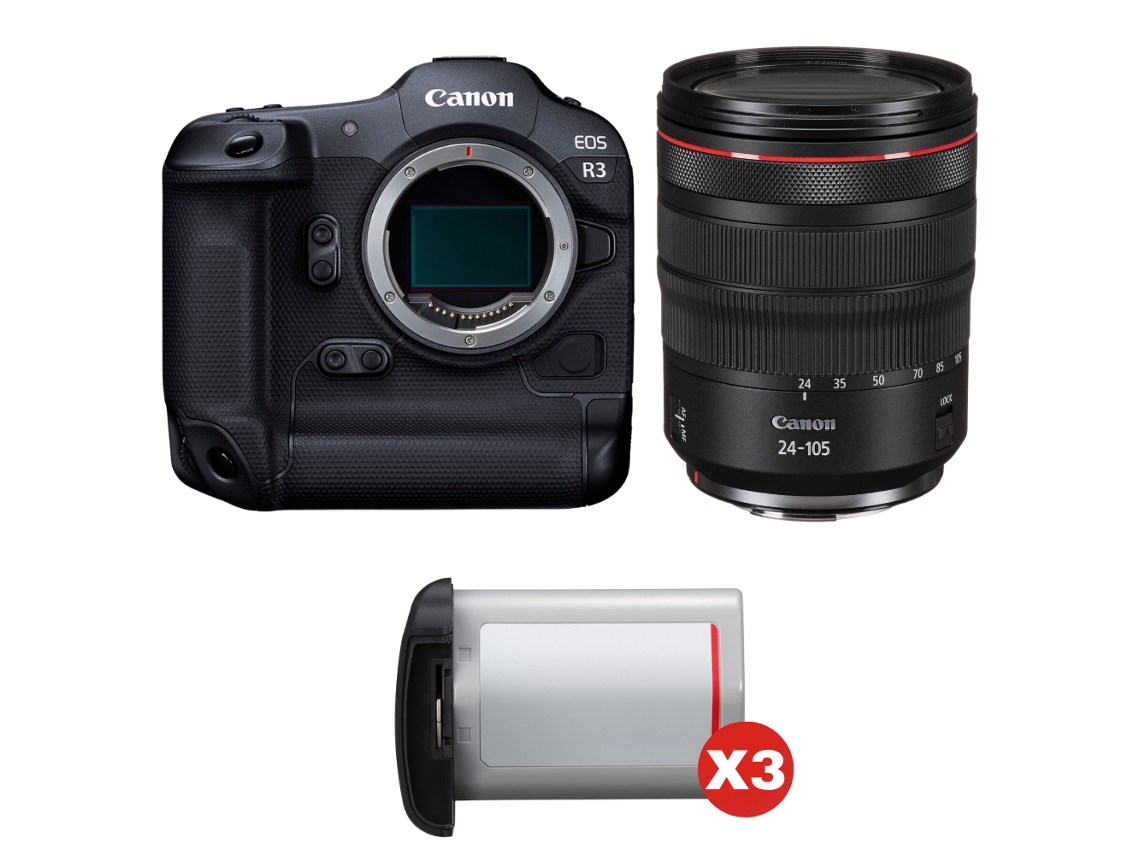 Eos R3 + Rf 24 105mm F/4 L Is Usm + 3 Canon Lp e19 + Ebook “20 Dicas para Fotos Que Impressionam” CANON