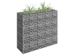 Vidaxl Canteiro Elevado/cesto Gabião 90x30x90 Cm Aço Galvanizado