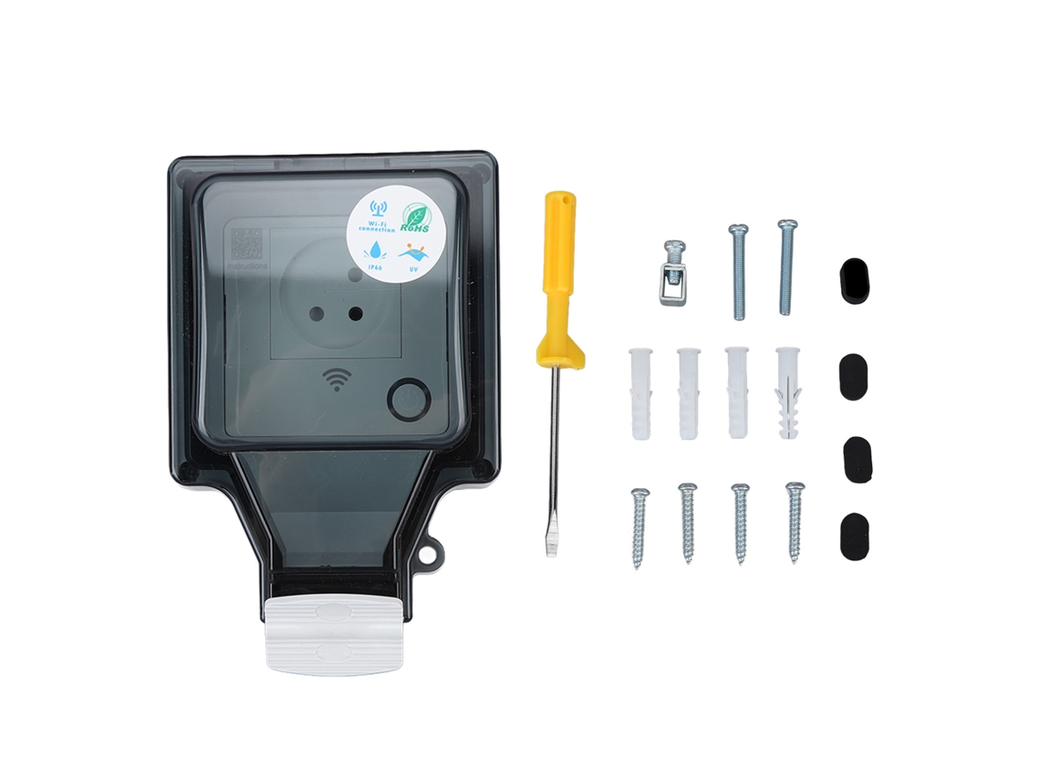 Tomada Wifi Ip66 à Prova d'Água, 16a 110-250v com Capa