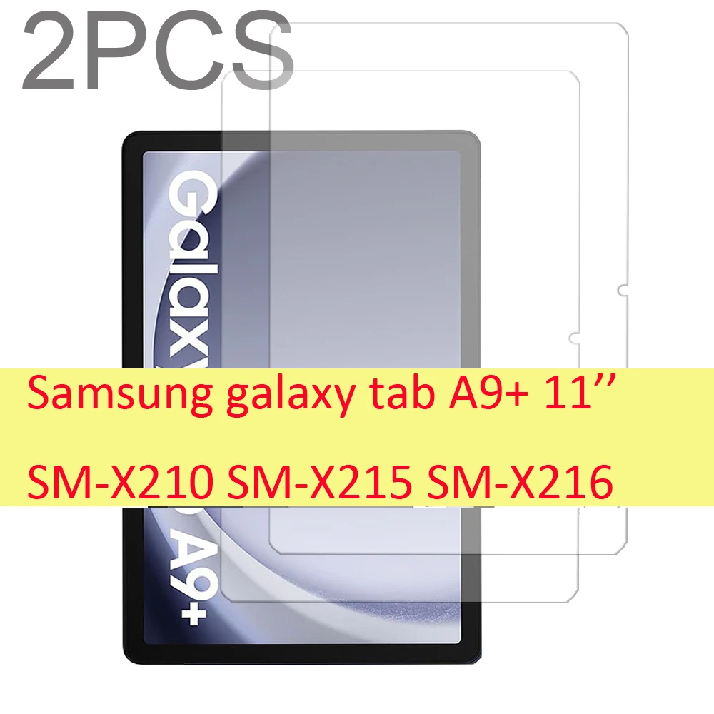 Película Vidro Temperado Kit 2 Unidades Compatível Com Samsung Galaxy Tab A9+