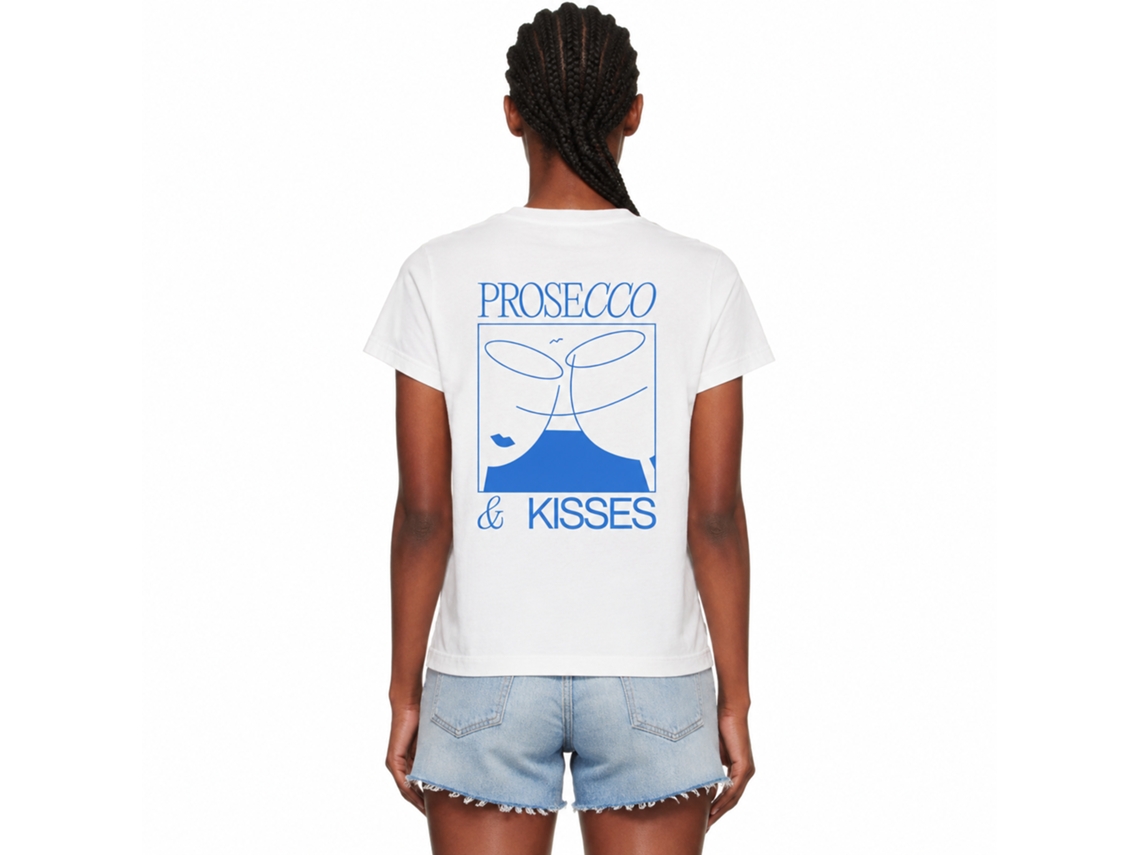 Rockinstone Prosecco Kisses Prosecco Kisses T-shirt Unique Designer Style