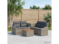 Vidaxl Conjunto De Sofás 6 Unid. Cinza E Cinza Escuro